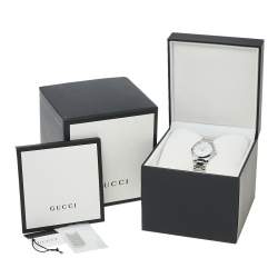 Gucci Mother of Pearl Stainless Steel G-Timeless YA126542 Women's Wristwatch 27 mm