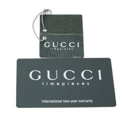 مملوكة مسبقًا Gucci Grey Stainless Steel 3900L Women's Wristwatch 12 mm