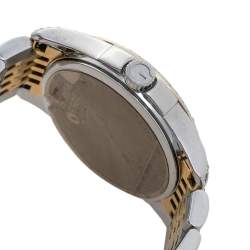 Gucci Silver Diamonds Two-Tone Stainless Steel G-Timeless 126.5 Women's Wristwatch 27 mm