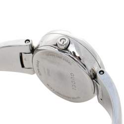 Pre Owned Gucci Brown Stainless Steel Guccissima 134.5 Women's Wristwatch 27 mm