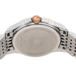 Gucci Mother of Pearl Two-Tone Stainless Steel Diamonds G-Timeless YA126514 Women's Wristwatch 27 mm
