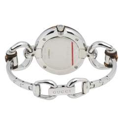 Gucci Black Stainless Steel Bamboo 132.4 Women's Wristwatch 36 mm