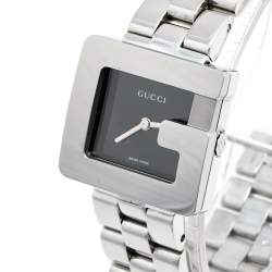 Pre Owned Gucci Black Stainless Steel G-Series 3600L Women's Wristwatch 23 mm
