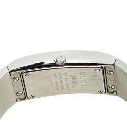 Gucci Silver Stainless Steel Vintage 2400L Women's Wristwatch 22 mm