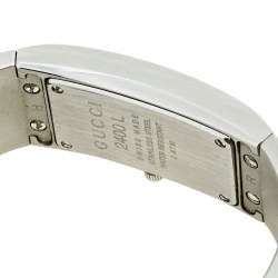 Gucci Silver Stainless Steel Vintage 2400L Women's Wristwatch 22 mm