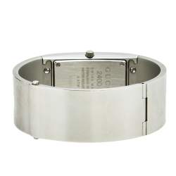 Gucci Silver Stainless Steel Vintage 2400L Women's Wristwatch 22 mm