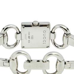 Pre Owned Gucci Silver Stainless Steel Tornabuoni YA120502 Women's Wristwatch 19 mm