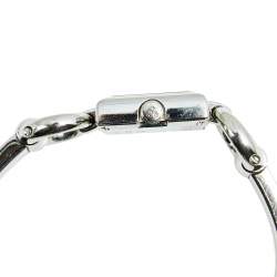 Pre Owned Gucci Silver Stainless Steel Tornabuoni YA120502 Women's Wristwatch 19 mm