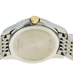 Gucci Mother of Pearl Two Tone Stainless Steel G-Timeless 126.5 Women's Wristwatch 27 mm