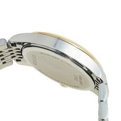 Gucci Mother of Pearl Two Tone Stainless Steel G-Timeless 126.5 Women's Wristwatch 27 mm