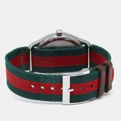 Pre Owned Gucci Multicolor Stainless Steel Nylon Le Marche Des Merveilles Unisex Wristwatch 38 mm