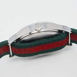 ساعة يد غوتشي لي مارش دي ميرفييل نايلون ستانلس ستيل متعددة الألوان للجنسين 38 مم