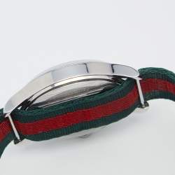 Pre Owned Gucci Multicolor Stainless Steel Nylon Le Marche Des Merveilles Unisex Wristwatch 38 mm