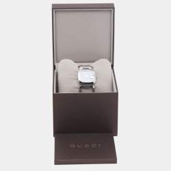 Pre Owned Gucci Blue Stainless Steel G-Gucci 125.4 Women's Wristwatch 32 mm