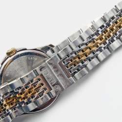 Pre Owned Gucci Silver Two Tone Stainless Steel G-Timeless YA126511 Women's Wristwatch 27 mm