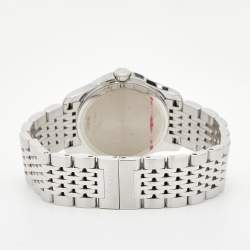 Pre Owned Gucci Mother Of Pearl Stainless Steel Diamond G-Timeless YA126504 Women's Wristwatch 27 mm
