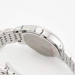Pre Owned Gucci Mother Of Pearl Stainless Steel Diamond G-Timeless YA126504 Women's Wristwatch 27 mm