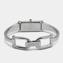 Gucci Mother of Pearl Stainless Steel Horsebit 1500L Women's Wristwatch 12 mm