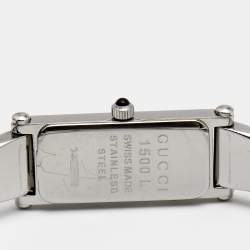 Gucci Mother of Pearl Stainless Steel Horsebit 1500L Women's Wristwatch 12 mm