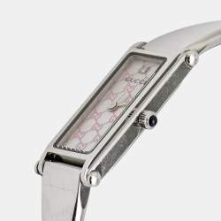 Gucci Mother of Pearl Stainless Steel Horsebit 1500L Women's Wristwatch 12 mm
