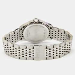 Gucci Silver Stainless Steel G-Timeless 126.5 Women's Wristwatch 27 mm