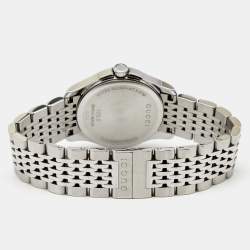 Gucci Silver Stainless Steel G-Timeless 126.5 Women's Wristwatch 27 mm