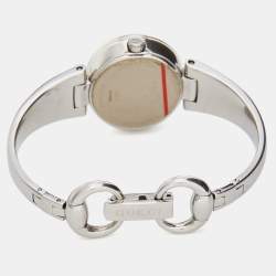 Pre Owned Gucci Black Stainless Steel Guccissima YA134501 Women's Wristwatch 27 mm