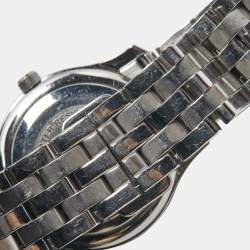 Pre Owned Gucci Brown Stainless Steel Diamond 5500L Women's Wristwatch 27 mm