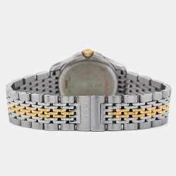 Gucci Silver Two-Tone Stainless Steel G Timeless 126.5 Women's Wristwatch 27 mm