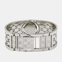 Gucci Brown Stainless Steel Twirl YA112501 Women's Wristwatch 23 mm