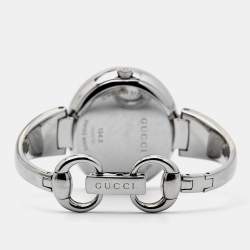 Gucci Brown Stainless Steel Guccissima YA134302 Women's Wristwatch 36 mm