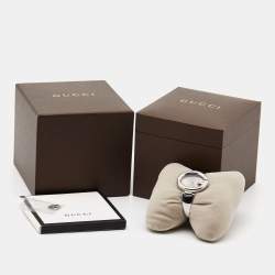 Gucci Brown Stainless Steel Guccissima YA134302 Women's Wristwatch 36 mm