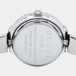 Pre Owned Gucci Silver Stainless Steel 1400L Women's Wristwatch 25 mm