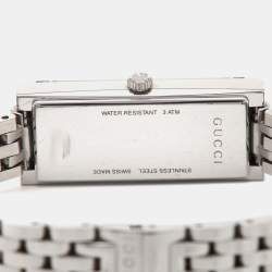 Gucci Black Stainless Steel G-Frame YA127504 Women's Wristwatch 14 mm
