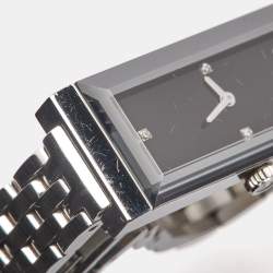 Gucci Black Stainless Steel G-Frame YA127504 Women's Wristwatch 14 mm