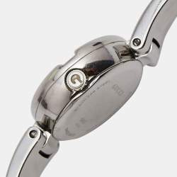 Pre Owned Gucci Brown Stainless Steel Guccissima 134.5 Women's Wristwatch 27 mm