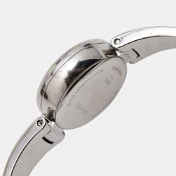 Pre Owned Gucci Brown Stainless Steel Guccissima 134.5 Women's Wristwatch 27 mm