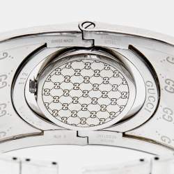 Gucci Bronze Stainless Steel Leather Twirl YA112433 Women's Wristwatch 23 mm 