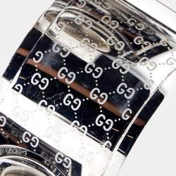 Gucci Bronze Stainless Steel Leather Twirl YA112433 Women's Wristwatch 23 mm 