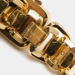 Pre Owned Gucci Slate Brown Rose Gold PVD Coated Stainless Steel G Series YA125408 Women's Wristwatch 32 mm
