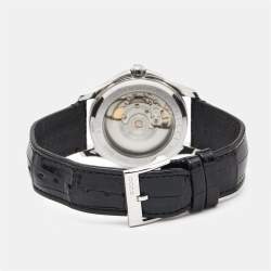 Gucci Black Stainless Steel Alligator Leather G-Timeless YA126469 Women's Wristwatch 38 mm