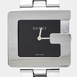 Gucci Black Stainless Steel G Series 3600M Women's Wristwatch 31.50 mm