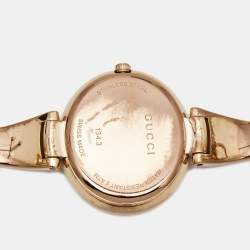 Gucci Black PVD Coated Stainless Steel Guccissima YA134305 Women's Wristwatch 36 mm