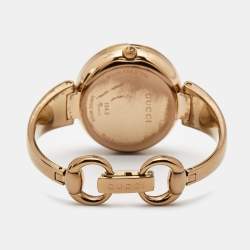 Gucci Black PVD Coated Stainless Steel Guccissima YA134305 Women's Wristwatch 36 mm