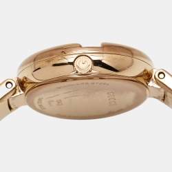 Gucci Black PVD Coated Stainless Steel Guccissima YA134305 Women's Wristwatch 36 mm