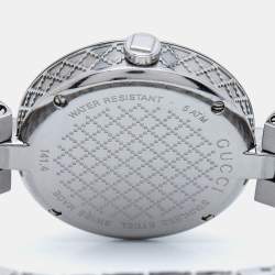 Gucci White Stainless Steel Diamantissima YA141402 Women's Wristwatch 32 mm