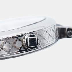 Gucci White Stainless Steel Diamantissima YA141402 Women's Wristwatch 32 mm