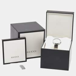 Gucci White Stainless Steel Diamantissima YA141402 Women's Wristwatch 32 mm