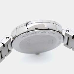 Pre Owned Gucci Black Stainless Steel Interlocking G YA133307 Women's Wristwatch 37 mm
