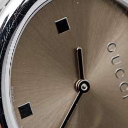 Pre Owned Gucci Brown Stainless Steel Guccissima YA134302 Women's Wristwatch 36 mm